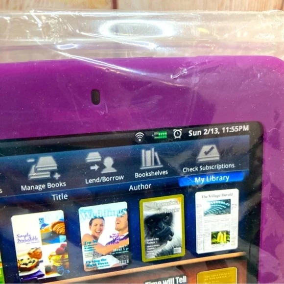 Pandigital Dark Purple 7” Digital Ereader Skin - Picture 4 of 4